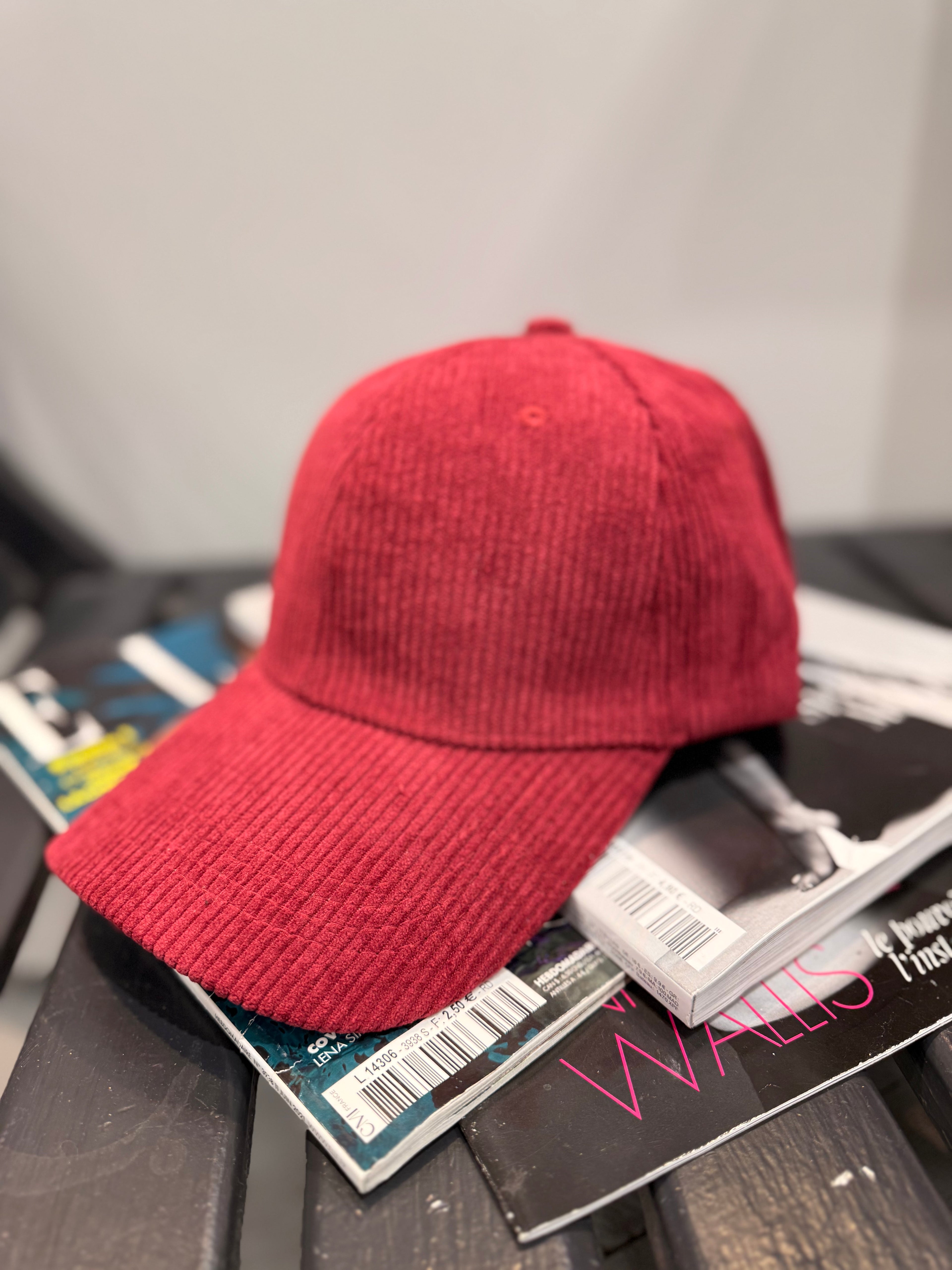 Casquette velours côtelé