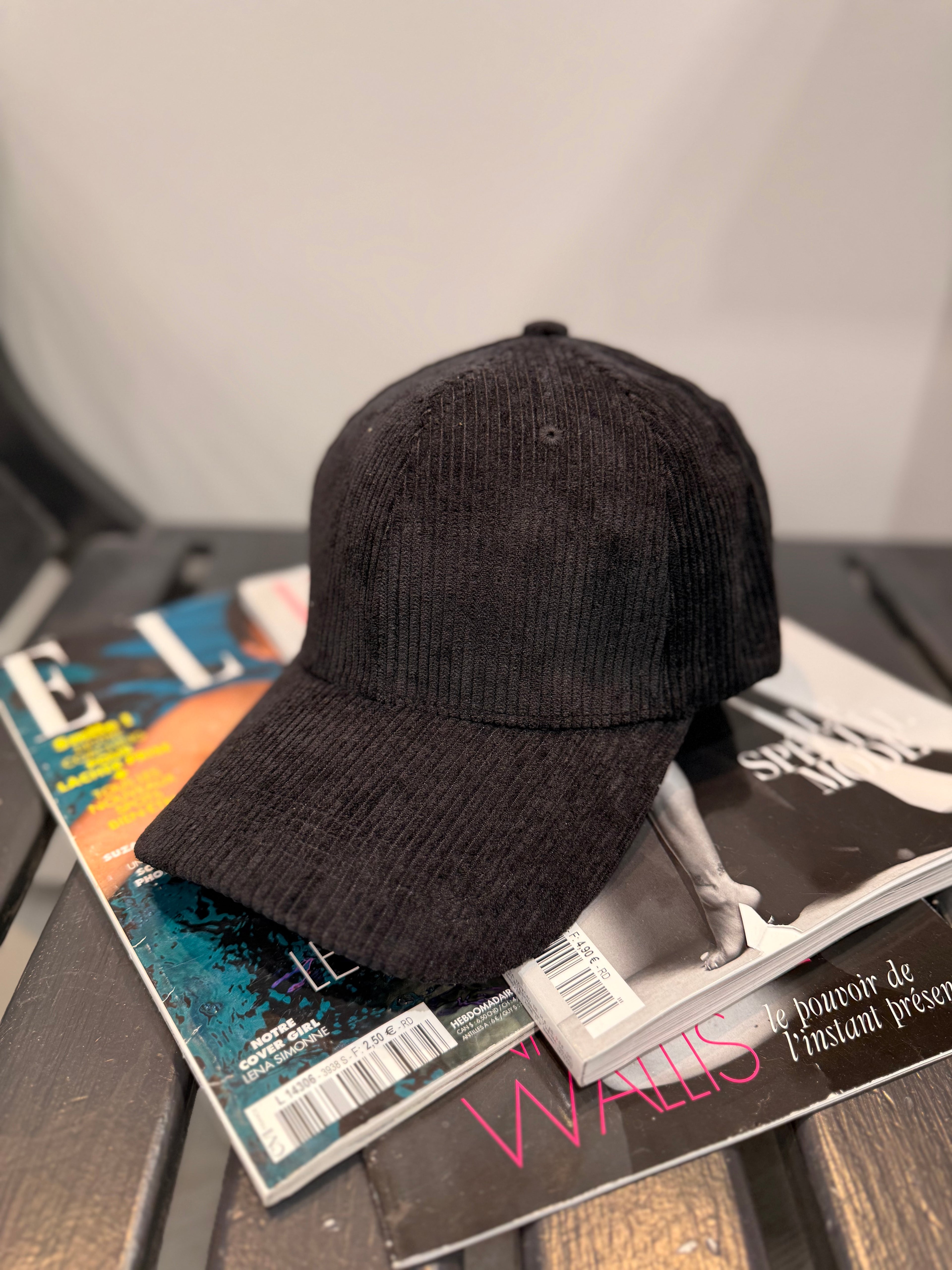 Casquette velours côtelé