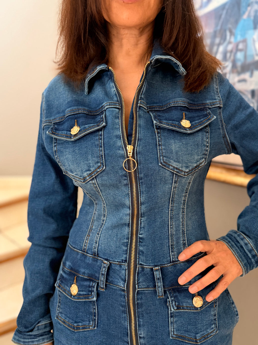 Combinaison en jean Jessy