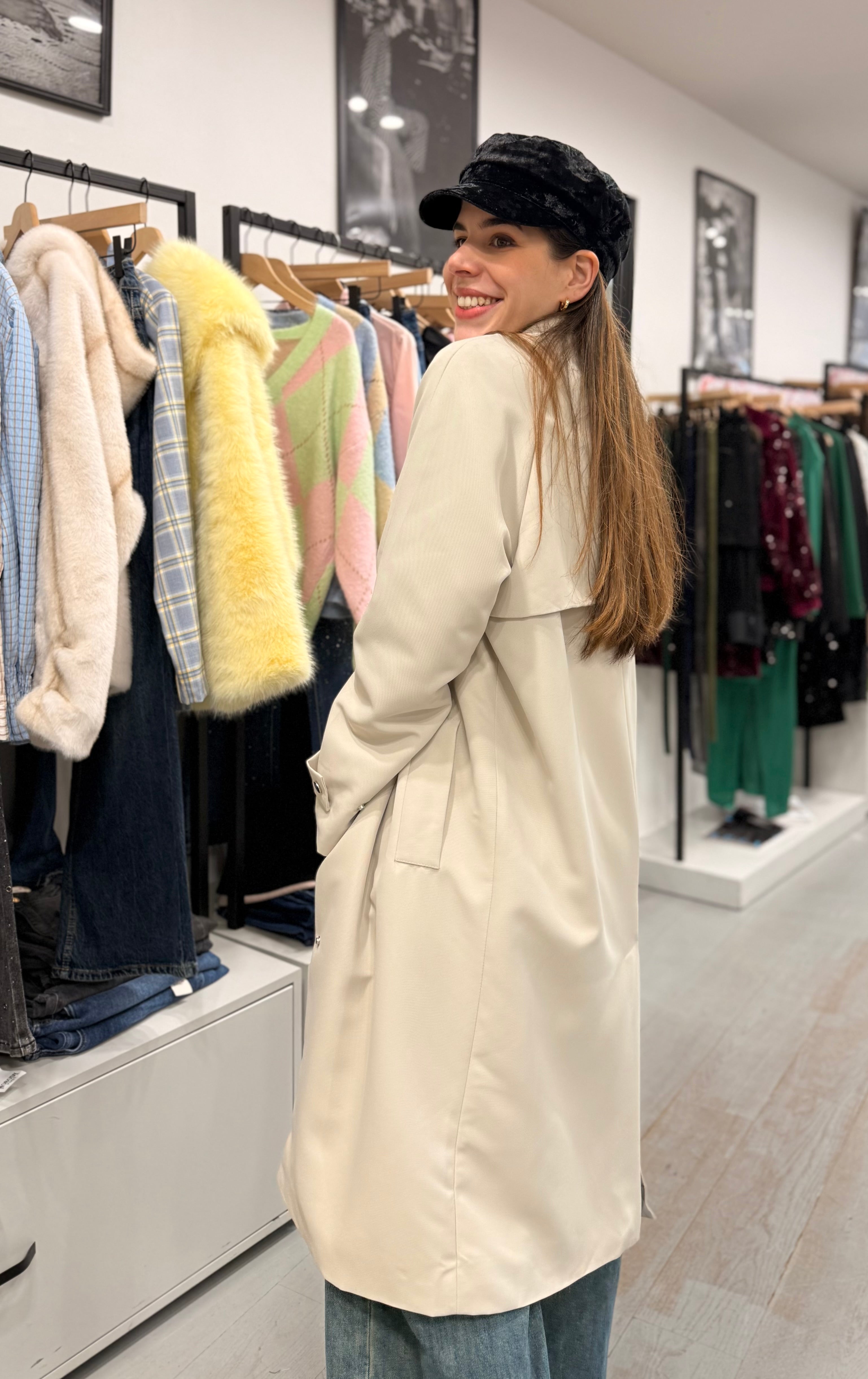 Trench Sobria beige
