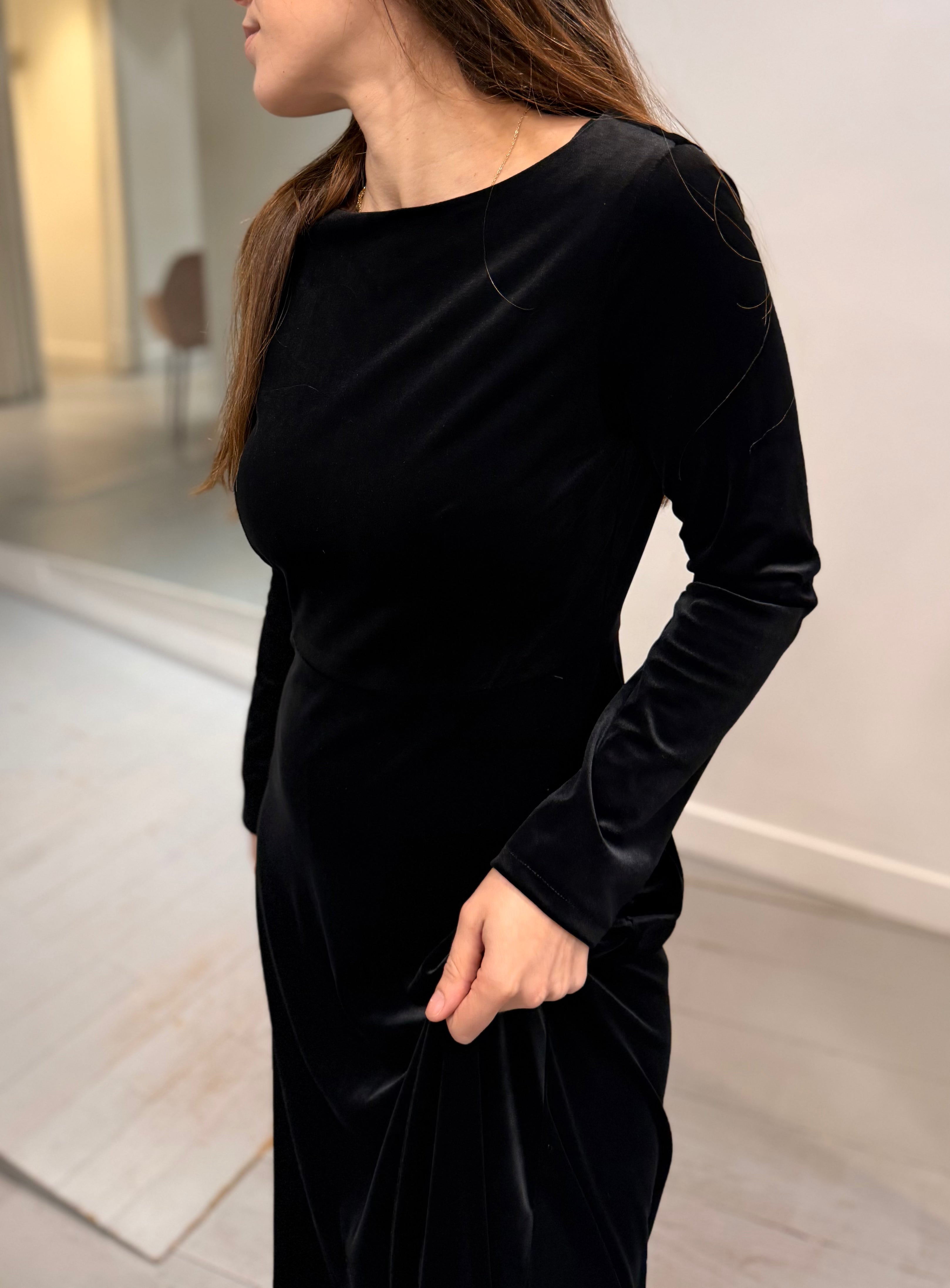 Robe en velours Nadia